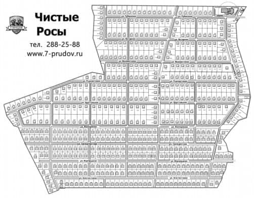 Коттеджный поселок чистые росы карта