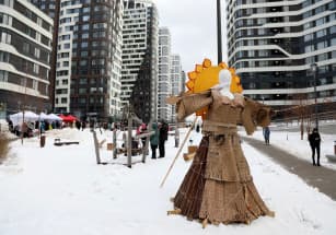 В «Символе» и «Сердце Столицы» прошли масленичные гуляния