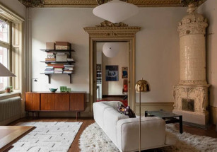 В Стокгольме продается квартира с росписями Викке Андрена и историческими печами